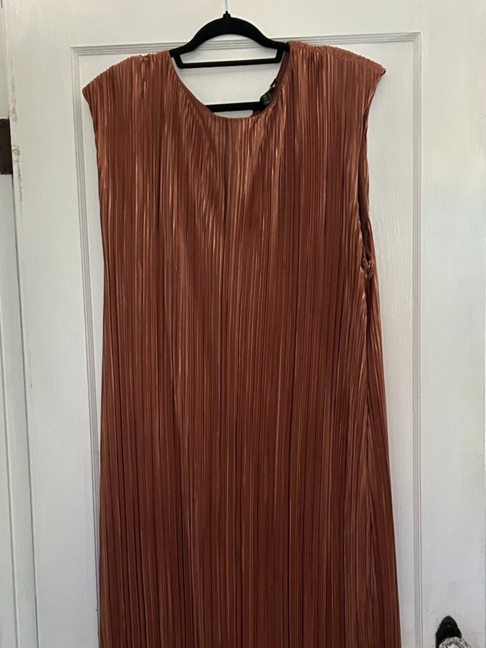 ELOQUII Women's  Plisse Short Sleeve Midi Dress size 22
